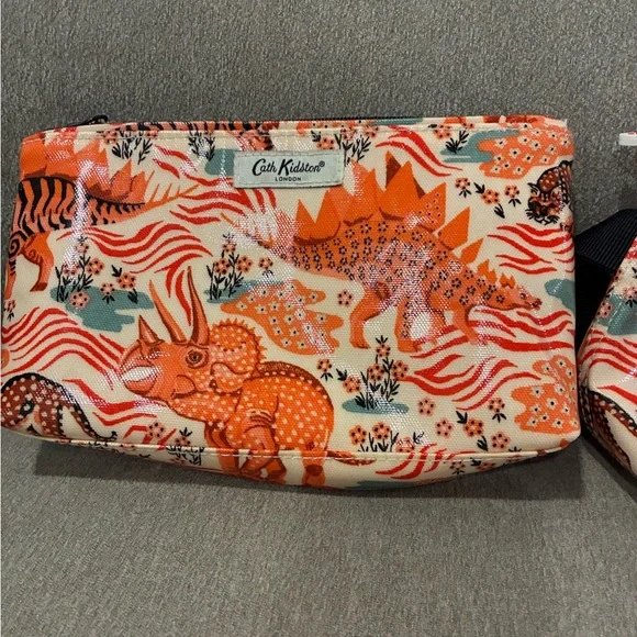 Cath Kidston Orange Animal-Print Cosmetic Bags - Picture 2 of 8